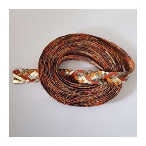 Cuir tressé de 20 mm par 20 cm n°07