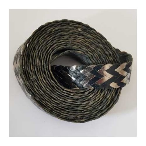 Cuir tressé de 20 mm par 20 cm n°09
