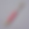Stylo à décorer de perles tube vide à customiser doré corail clair x 1 pièce