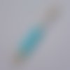 Stylo à décorer de perles tube vide à customiser doré turquoise x 1 pièce