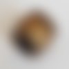 Fermoir aimanté zamak pour cuir 10 mm bronze cuir rond