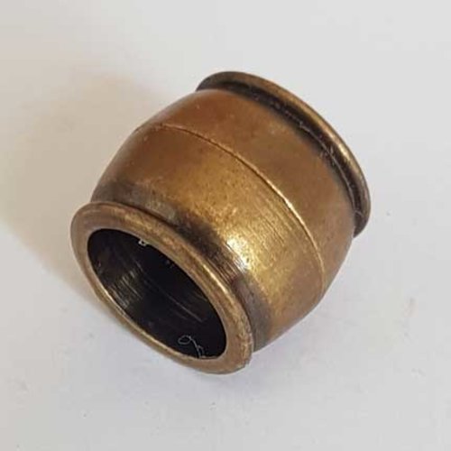 Fermoir aimanté zamak pour cuir 10 mm bronze cuir rond