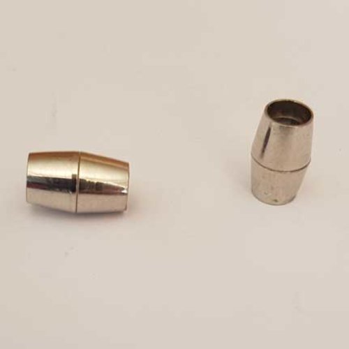 Fermoir aimanté 7 mm argent n°02