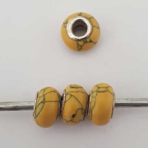 Perle n°1011-13 jaune moutarde compatible