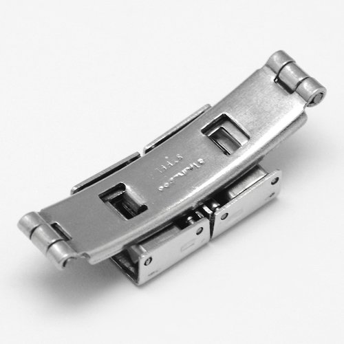 Fermoir clip griffe pour cuir 10 mm de large n°03 acier inoxydable cuir plat