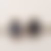 Perle n°1208 lot 2 pièces compatible style pandora grand trou en plastique ronde et facette