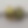Perle n°1211 lot 2 pièces compatible style pandora grand trou en plastique ronde