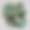Bouton coeur coquillage nacre 16 mm n°01 vert