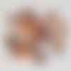 Bouton rond coquillage nacre 15 mm n°01 rose