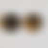 Bouton bronze n°01 de 20 mm rond 2 trous