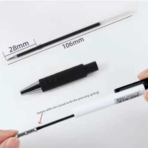 Recharge bleu pour stylo avec support cabochon 25 mm ou autre