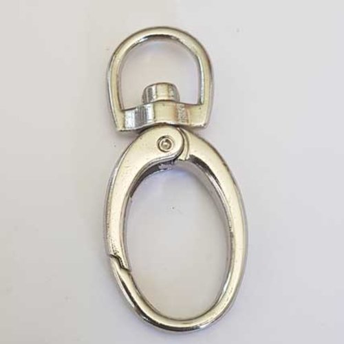 Fermoir pivotant 62 x 27 mm grand mousqueton porte clé