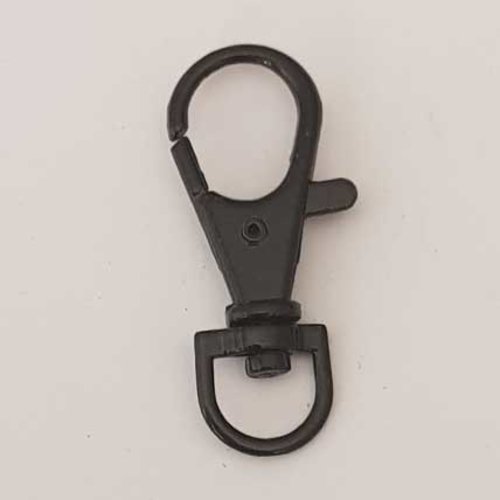 1 fermoir mousqueton porte clés n°04 noir