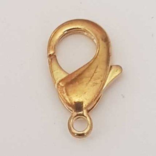 1 fermoir mousqueton 23 x 13 mm doré
