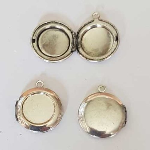 Pendentif porte photo avec support cabochon 14 mm