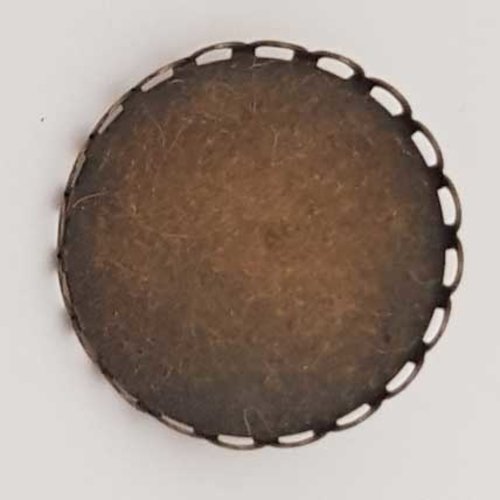 Support cabochon broche de 25 mm bronze n°01, pendentif cabochon