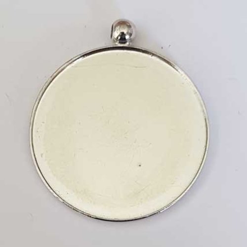 Support cabochon rond 30 mm n°02 pendentif cabochon