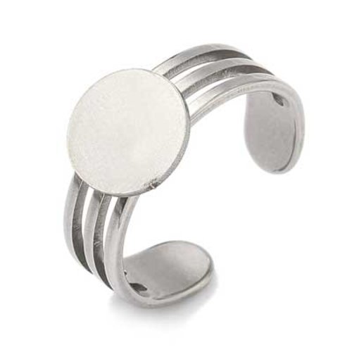 1 support bague plateau de 10 mm argent n°09-03