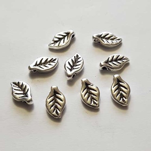 Breloque fleur métal n°121 argent