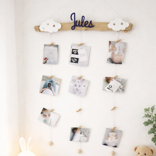 Porte photos bébé, cartes étapes grossesse