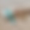 Duo de bracelet menthe,une manchette +un bracelet fin en perle