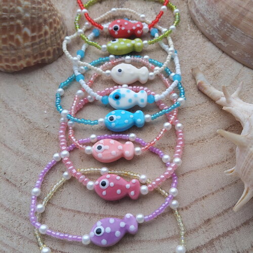 Bracelet poisson à l'unité