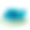 10 perles en silicone 12 mm turquoise