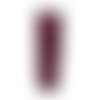 Pendentif verre, tube siparle prune 51mm