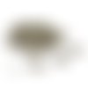 10 fermoirs mousquetons 10 x 6 mm argent gris