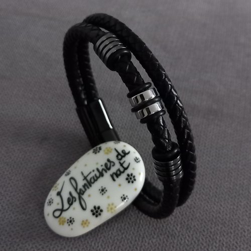 Bracelet homme en cuir