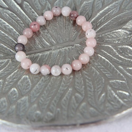 Bracelet perle jaspe de cerisier