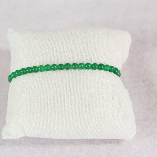 Bracelet agate vert foncé