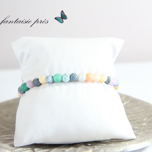 Bracelet agate de couleur