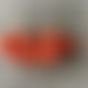 Pompon de fil de coton orange fire 30x5mm,lot de 6 pcs