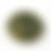 Pendentif yin yang,alliage de zinc, sans plomb, bronze vert antique, 24.5x3 mm, trou: 2 mm,lot de 6 pcs
