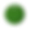 Perle de nacre circulaire et plat couleur vert 1,1 cm,lot de 6 pcs