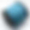 Cordon suédine bleu turquoise 3mm de large 1mm d'épaisseur