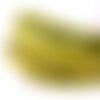 Cuir lanière plat 5 mm vert anis avec message gravé super maman ,vendu par 20 cm