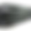 Lanière cuir,plat,5 mm,noir avec message gravé,vendu par 20 cm