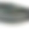 Cuir lanière plat 5mm argent irisé,vendu par 20 cm