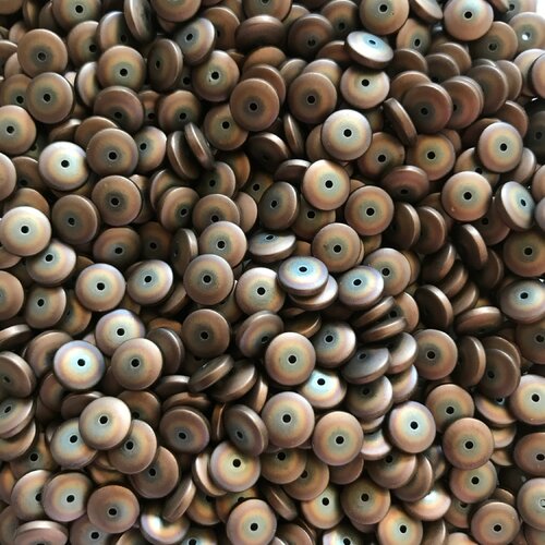 Perle d'hématite bronze,6x2mm, trou: 1mm,lot de 20 pcs