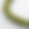 Perle céramique du pérou,ronde,vert,8 mm trou 2 mm,lot de 10 perles