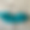 Pompon bleu turquoise fil de coton,30x5mm,lot de 10