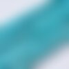 Perle tube facette en turquoise, 12 mm, trou 0.9mm lot de 10
