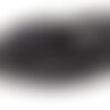Cuir noir avec message gravé super maman,plat,5mm,vendu par 20 cm