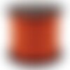 Cordon suédine orange,faux daim,3mm,vendu par 1 m