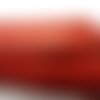 Cuir plat rouge gravé ethnique 10mm,vendu par 20 cm