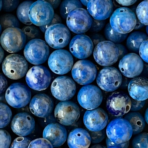 Perle lapis lazuli,naturelle,grade a,6mm,ronde,lot de 20 perles