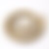 Perle hématite or rond plat,heishi,4 mm,fil de 200 perles