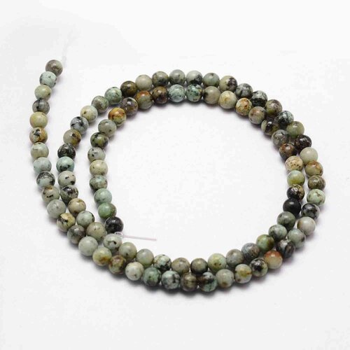 Perle de turquoise africaine,6mm,lot de 20 perles